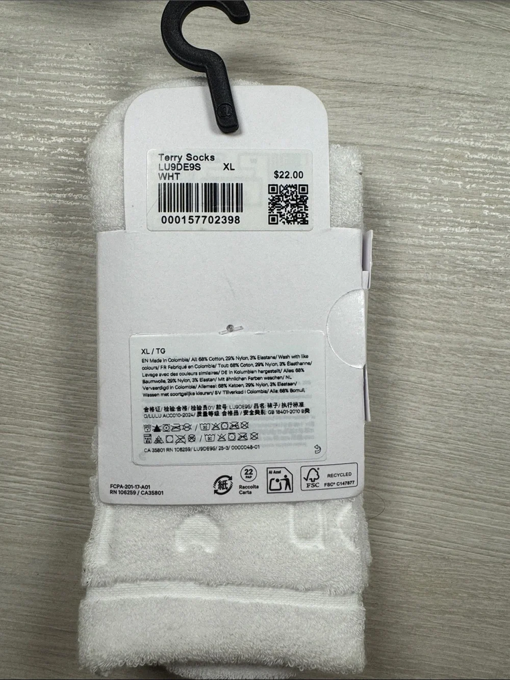 Lululemon Terry Socks